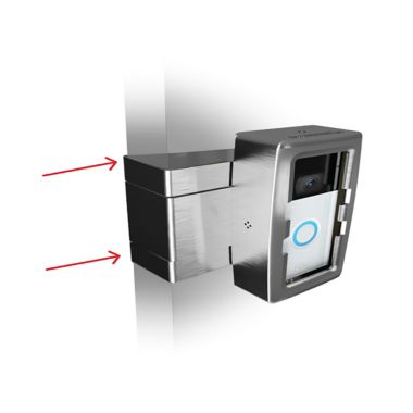 Doorbell Boa&trade; Protective Video Doorbell Mount in Nickel. View a larger version of this product image.