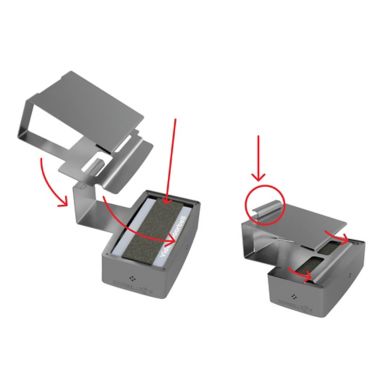 Doorbell Boa&trade; Protective Video Doorbell Mount in Nickel. View a larger version of this product image.