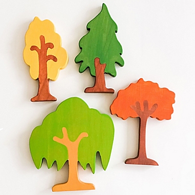 Cassarokids&reg; Waldorf 15-Piece Wooden Forest Animal Set. View a larger version of this product image.