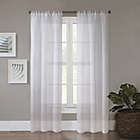 Alternate image 0 for Simply Essential&trade; Eyelash 108-Inch Rod Pocket Sheer Curtain Panels in White (Set of 2)