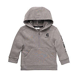 Carhartt® Fleece Long Sleeve Half Zip Hoodie in Grey