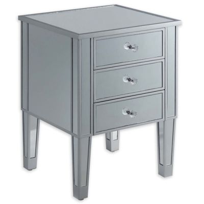 Silver Nightstand Bed Bath Beyond, Silver Dresser And Nightstand Set Of 202 Q
