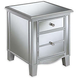 Gold Coast Park Lane Mirrored 1-Drawer End Table