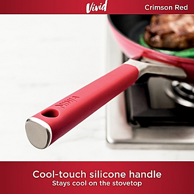 Ninja&trade; Foodi&trade; NeverStick&trade; Vivid Nonstick Aluminum 13-Piece Cookware Set in Red. View a larger version of this product image.