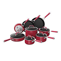 Ninja™ Foodi™ NeverStick™ Vivid Nonstick Aluminum 13-Piece Cookware Set in Red