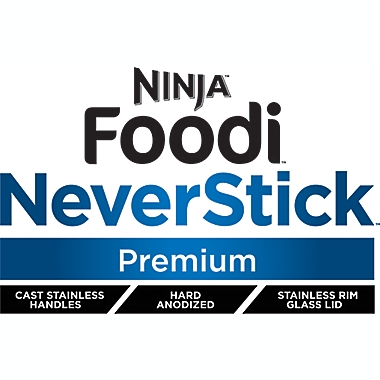 Ninja&trade; Foodi&trade; NeverStick&trade; Premium Hard-Anodized 12-Inch Round Grill Pan. View a larger version of this product image.