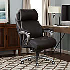 Alternate image 1 for Serta&reg; Tranquil Big & Tall Leather Executive Office Chair with AIR&trade; in Black