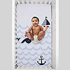 Alternate image 1 for Nautica Kids&reg; Nautical Adventure Photo Op Fitted Crib Sheet in Navy