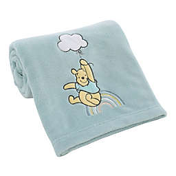 Disney® Winnie the Pooh Hello Sunshine Baby Blanket in Aqua