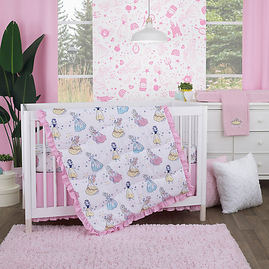 Alternate image 1 for Disney® Little Princess 6-Piece Crib Bedding Set in Pink