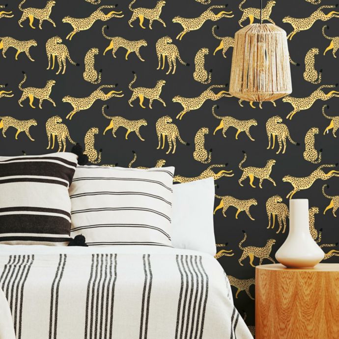 RoomMates® Cheetah Cheetah Peel and Stick Wallpaper | Bed Bath and