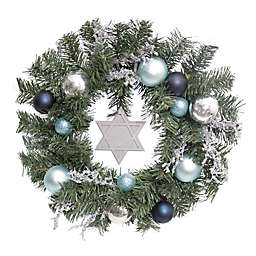 Hanukkah Wreath in Green/Multi
