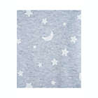 Alternate image 2 for Little Me&reg; Size 3M 2-Piece Star Moon Long Sleeve Footie and Hat Set in Grey