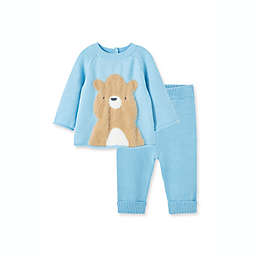 Little Me® 2-Piece Bear Shirt and Pant Set in Blue