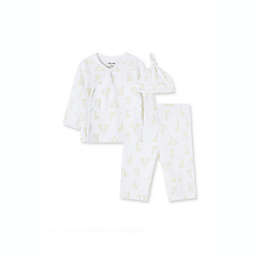 Little Me® 3-Piece Giraffe Long Sleeve Shirt, Pant, and Hat Set in White