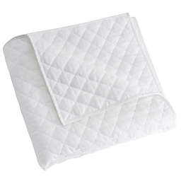 Quilted Throw Blanket in White