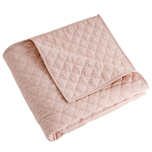 Alternate image 1 for Quilted Throw Blanket in Blush