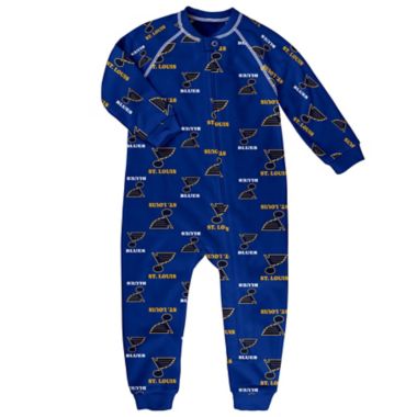 Nhl St Louis Blues Raglan Zip Up Coverall Buybuy Baby