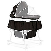 Dream On Me Lacy 2-in-1 Portable Bassinet in Black