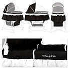 Alternate image 3 for Dream On Me Lacy 2-in-1 Portable Bassinet in Black