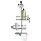 Alternate image 2 for simplehuman&reg; Adjustable Shower Caddy Plus in Stainless Steel