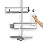 Alternate image 7 for simplehuman&reg; Adjustable Shower Caddy Plus in Stainless Steel