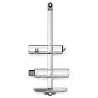 Alternate image 0 for simplehuman&reg; Adjustable Shower Caddy Plus in Stainless Steel