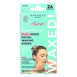 DANIELLE® Creations 24-Count Dual-Sided Facial Waxing Strips w Bonus Wipes in Aloe