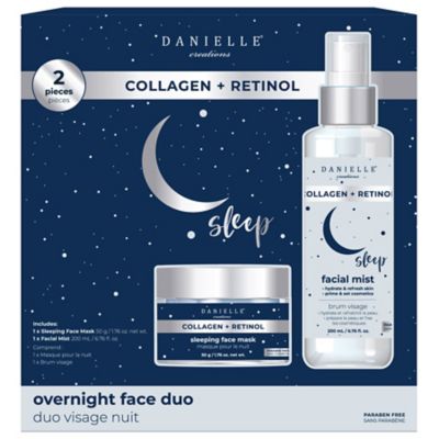 Danielle&reg; Creations Collagen + Retinol Overnight Face Duo Set