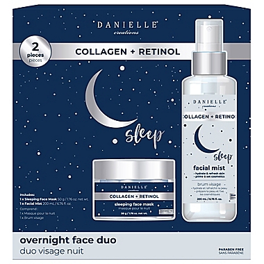 Danielle&reg; Creations Collagen + Retinol Overnight Face Duo Set. View a larger version of this product image.