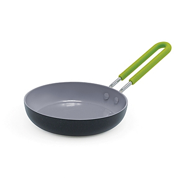 GreenPan&trade; 5-Inch Mini Round Egg Pan in Black. View a larger version of this product image.