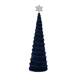 H for Happy™ 14-Inch Hanukkah Tabletop Cone Tree in Dark Blue/Gold