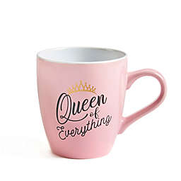 "Queen of Everything" 28 oz. Coffee Mug in Pink