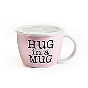 &quot;HUG in a MUG&quot; 25.6 oz. Soup Mug in Pink
