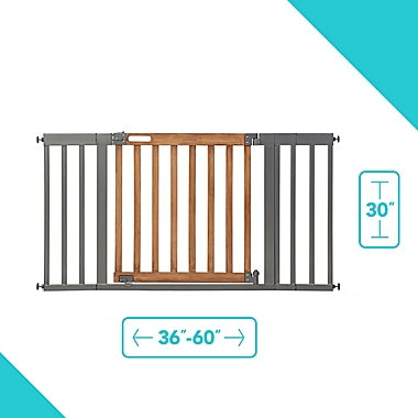 Summer&trade; West End Safety Gate&trade; in Honey Oak. View a larger version of this product image.