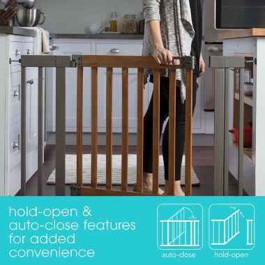 Summer&trade; West End Safety Gate&trade; in Honey Oak. View a larger version of this product image.