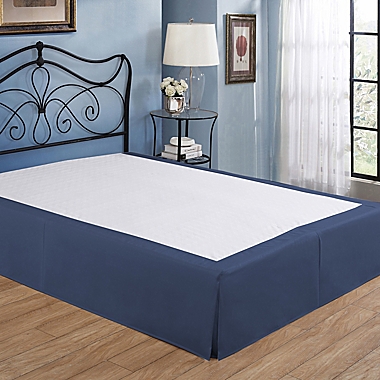 Nestwell&trade; 15-Inch Twin Wraparound Bed Skirt in Medium Blue. View a larger version of this product image.