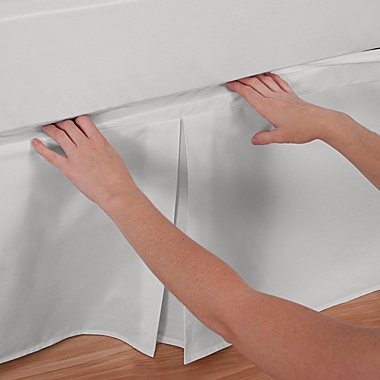 Nestwell&trade; 15-Inch King Wraparound Bed Skirt in White. View a larger version of this product image.