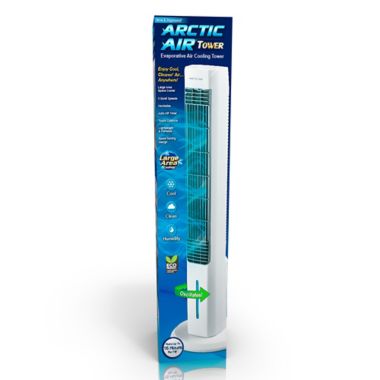 Arctic Air&trade; Tower Pure Air Cooler/Humidifier in White. View a larger version of this product image.