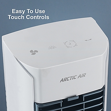 Arctic Air&trade; Tower Pure Air Cooler/Humidifier in White. View a larger version of this product image.