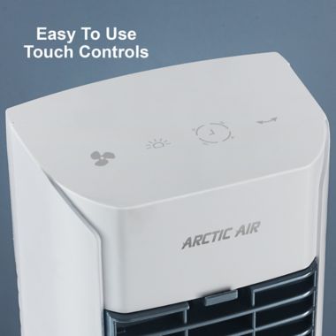 Arctic Air&trade; Tower Pure Air Cooler/Humidifier in White. View a larger version of this product image.