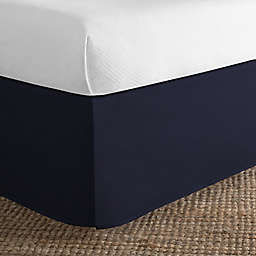 Simply Essential™ Microfiber Twin Tailored Bed Skirt in Navy