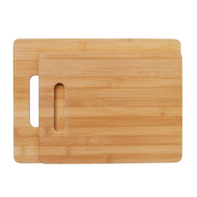 Home Mini Cutting Board Small Fruit Cutting Board Solid Bamboo Wood Board For Baby infant dormitoryＩSet of 2