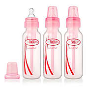 Dr. Brown&#39;s&reg; Natural Flow 3-Pack 8 oz. Baby Bottles in Pink
