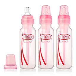 Dr. Brown's® Natural Flow 3-Pack 8 oz. Baby Bottles in Pink