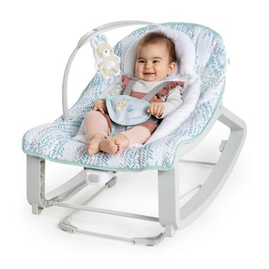 Ingenuity&trade; Keep Cozy Grow With Me&trade; 3-in-1 Bounce and Rock Seat in Light Grey/Multi. View a larger version of this product image.