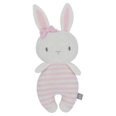 Living Textiles Bella Bunny Knitted Plush Toy in Pink