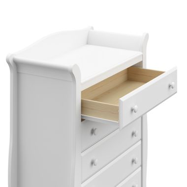 Storkcraft&reg; Avalon 5-Drawer Dresser in White. View a larger version of this product image.