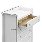 Alternate image 8 for Storkcraft&reg; Avalon 5-Drawer Dresser in White
