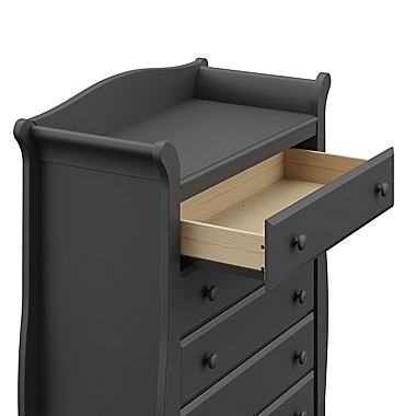 Storkcraft&reg; Avalon 5-Drawer Dresser in Grey. View a larger version of this product image.